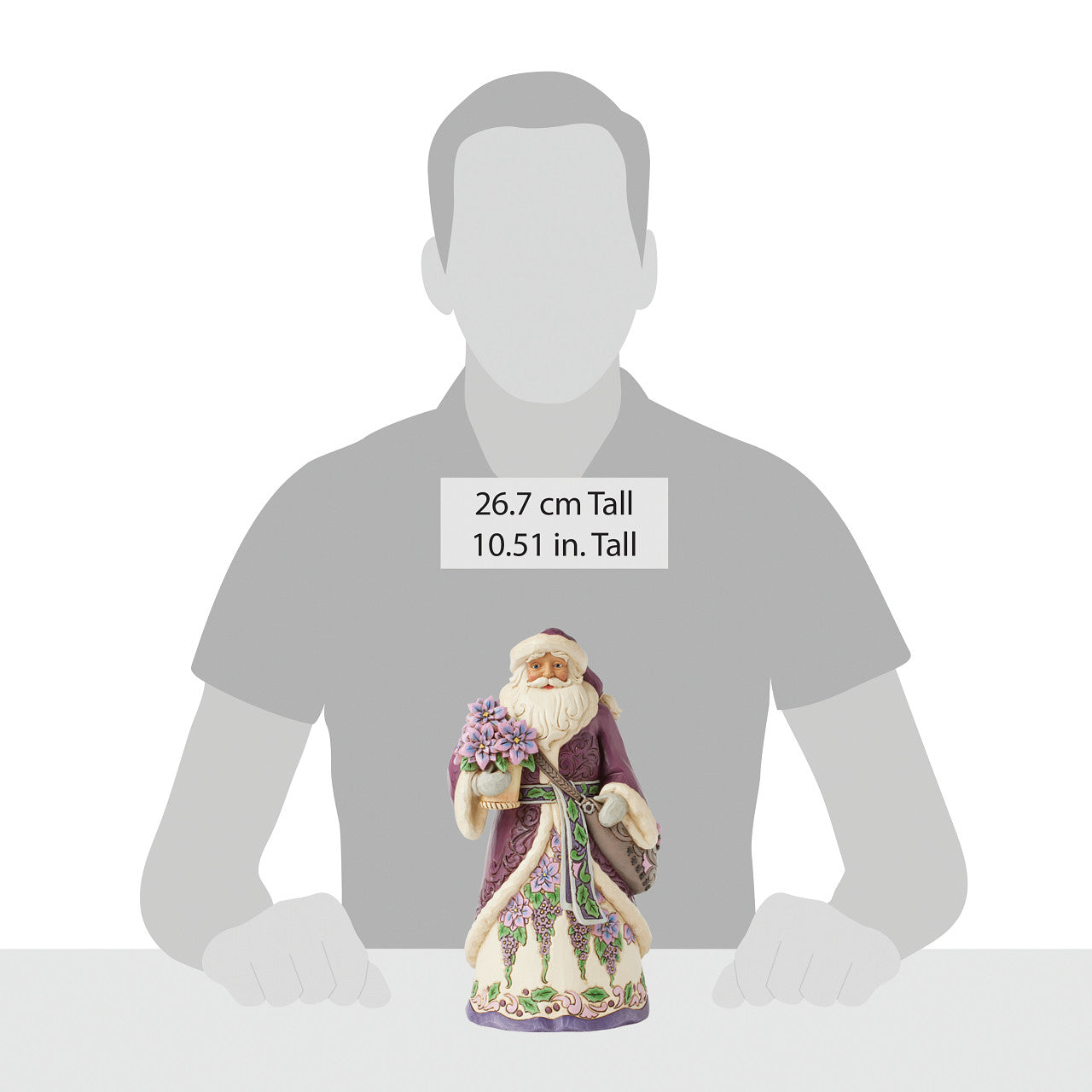 Royal Holiday Cheer Santa Collection Purple Santa