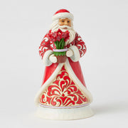 Blooms of the Season Santa with Blooming Amaryllis Flowers