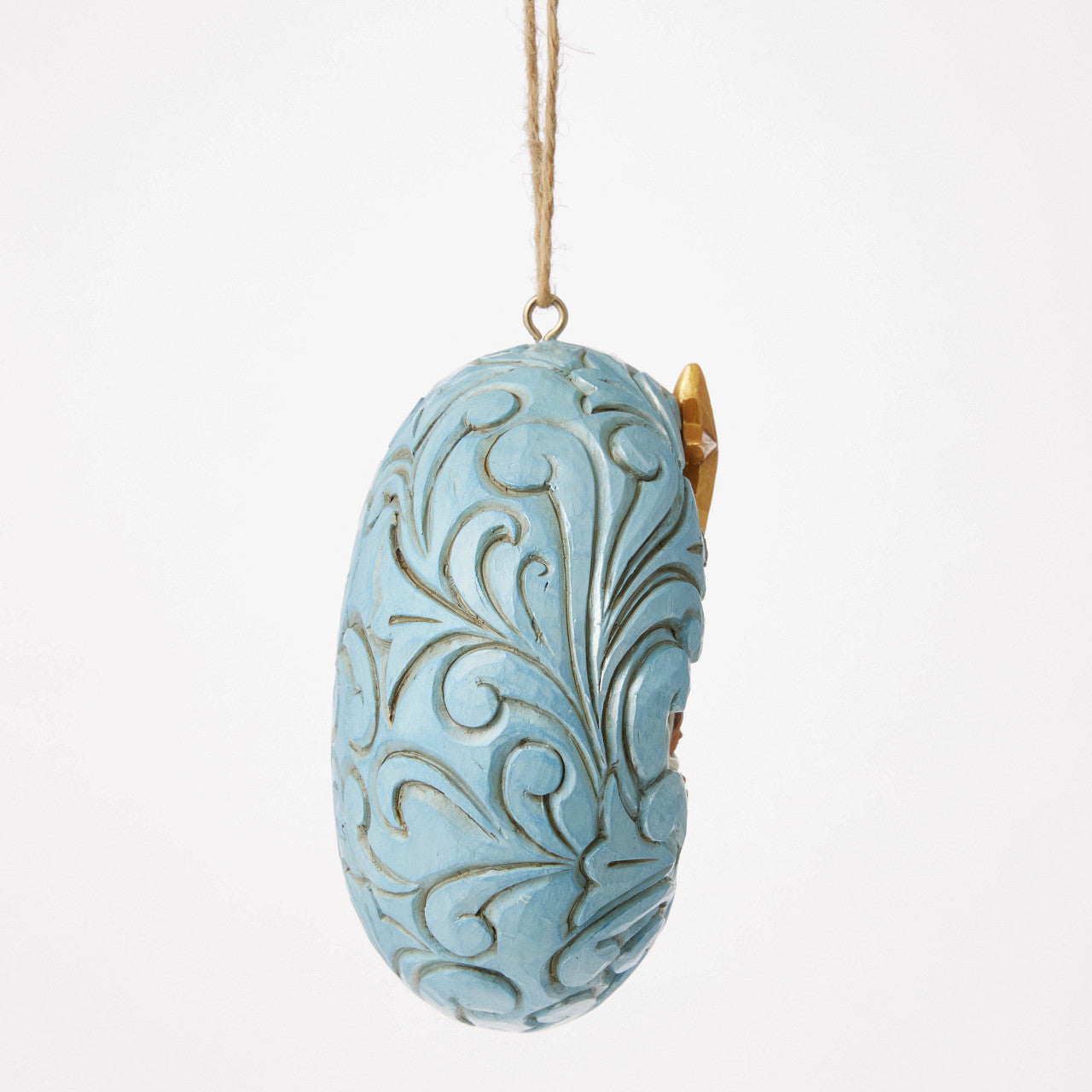 Blue & Gold Holy Family Ornament