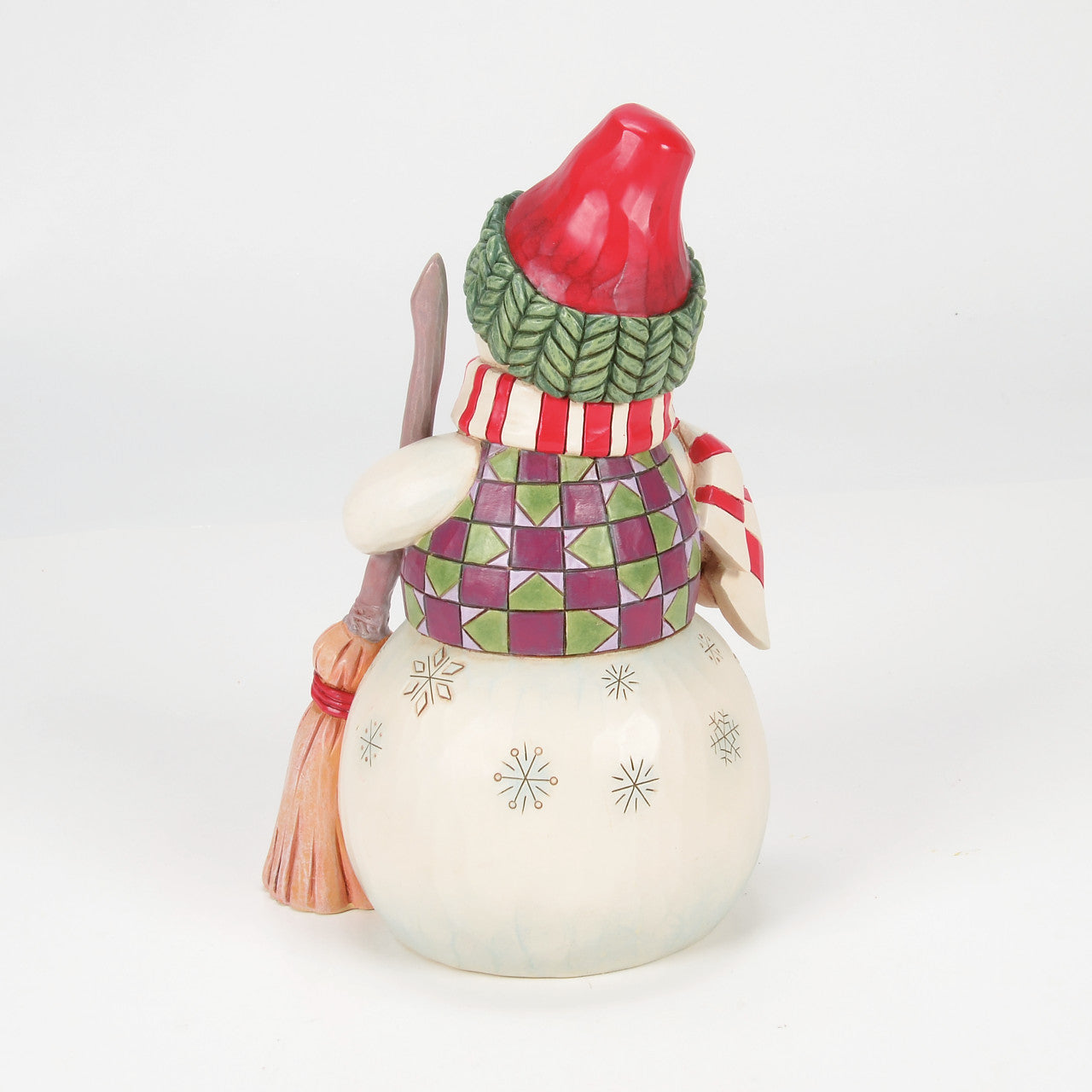 Swept In Love Snowman with Dog Peeking Figurine