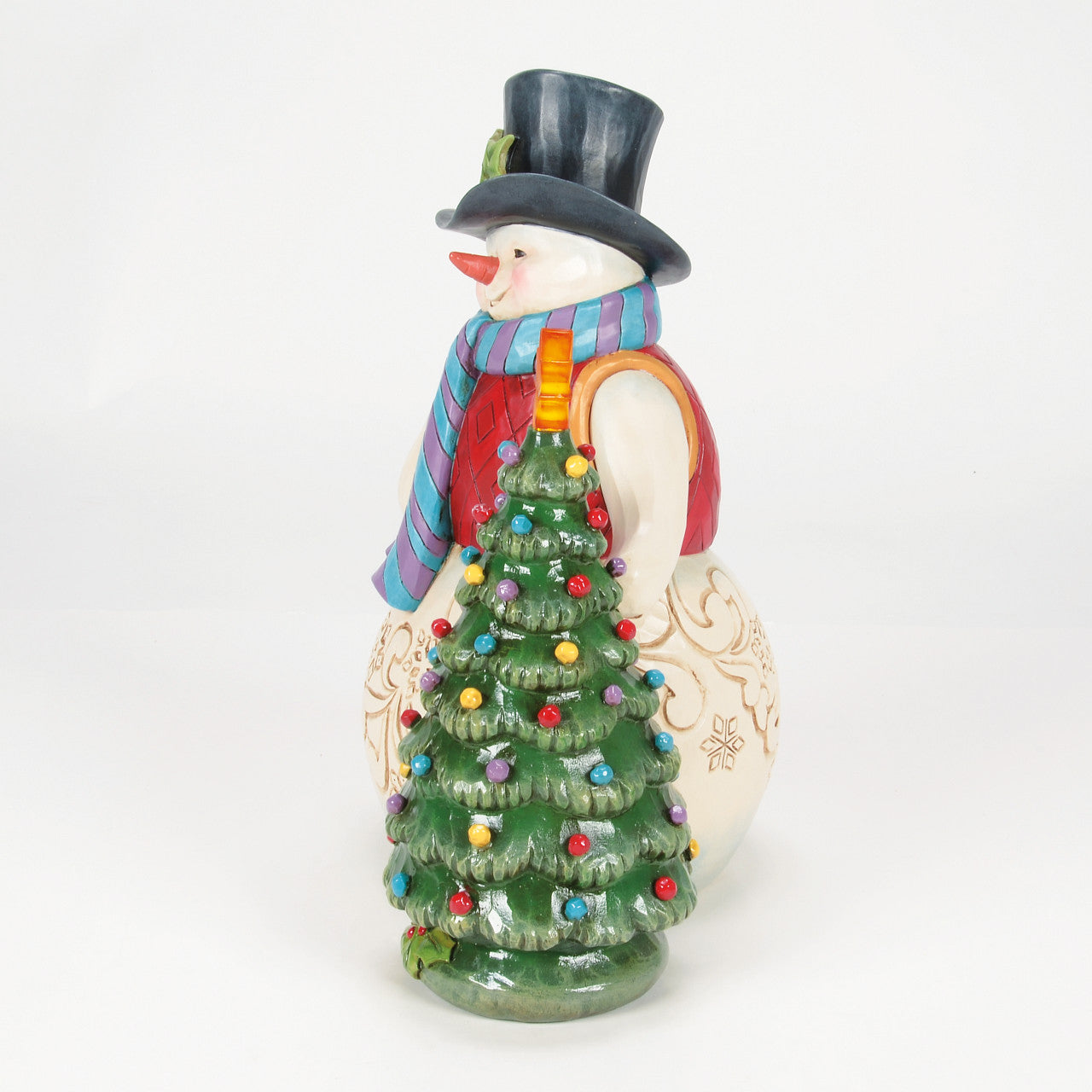 All is Merry and Bright Snowman with Vintage LED Tree