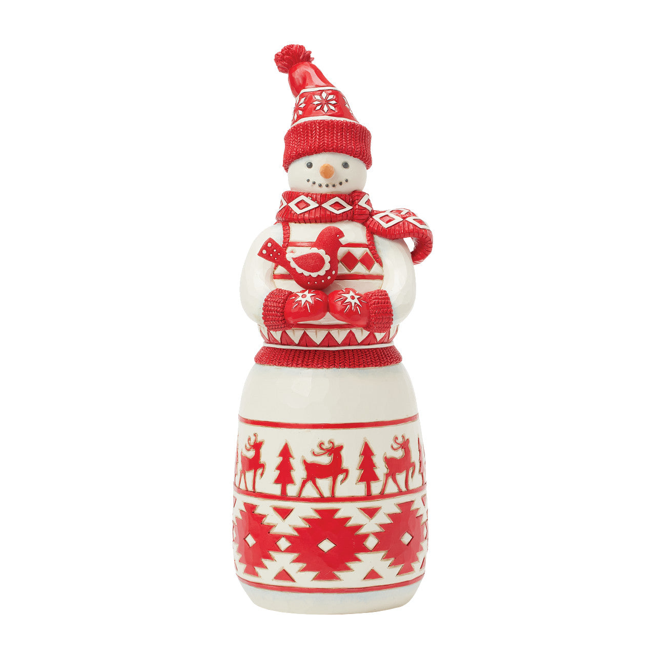 There's Snow One Like You"  Nordic Noel Snowman with Cardinal