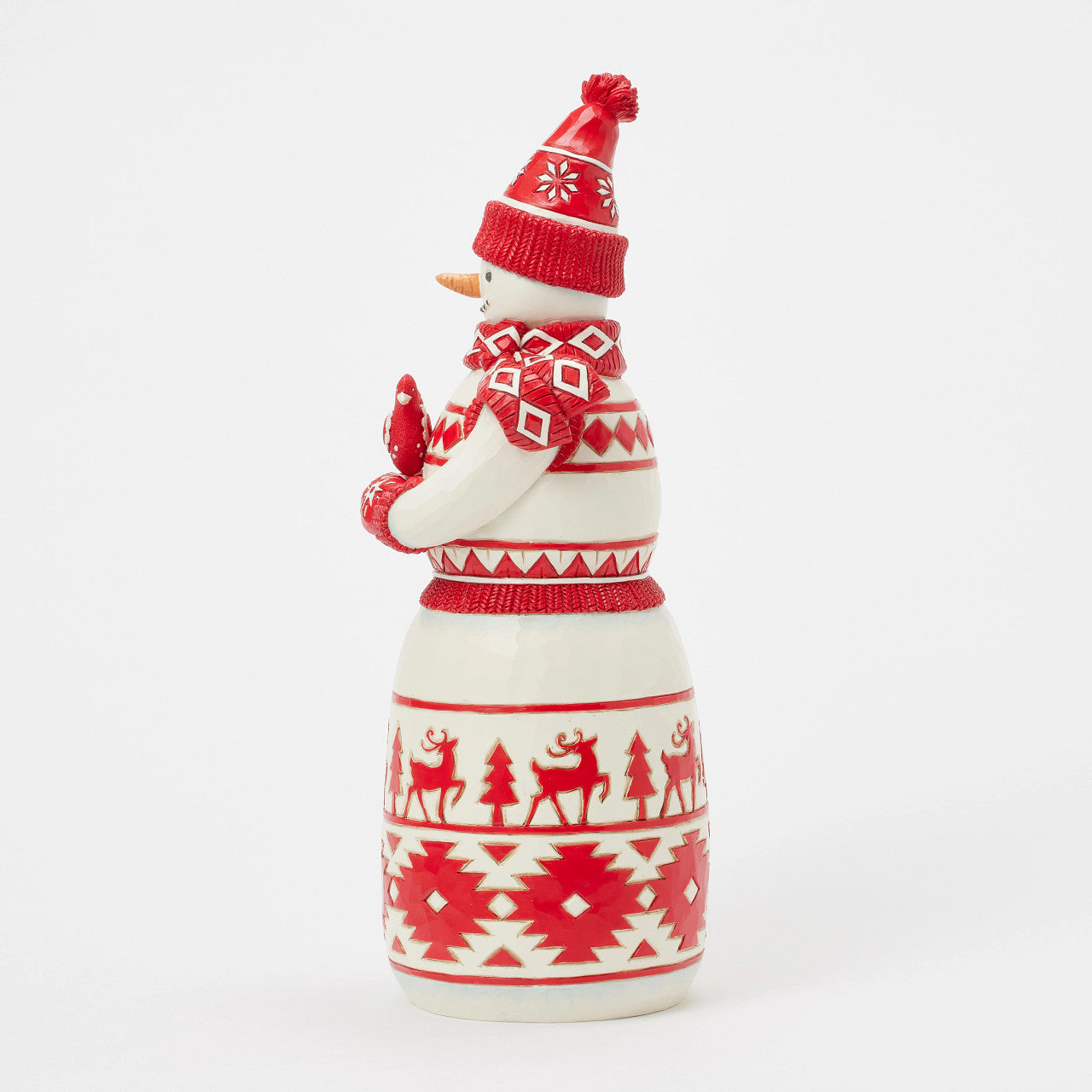 There's Snow One Like You"  Nordic Noel Snowman with Cardinal