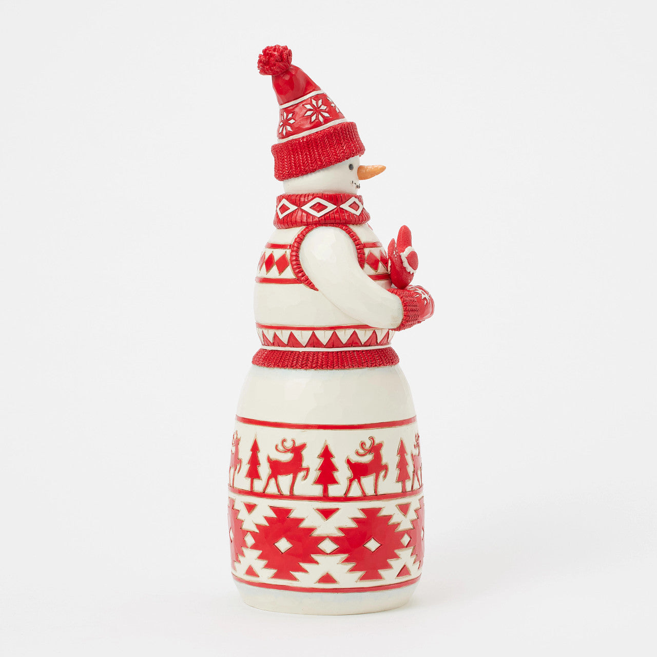 There's Snow One Like You"  Nordic Noel Snowman with Cardinal