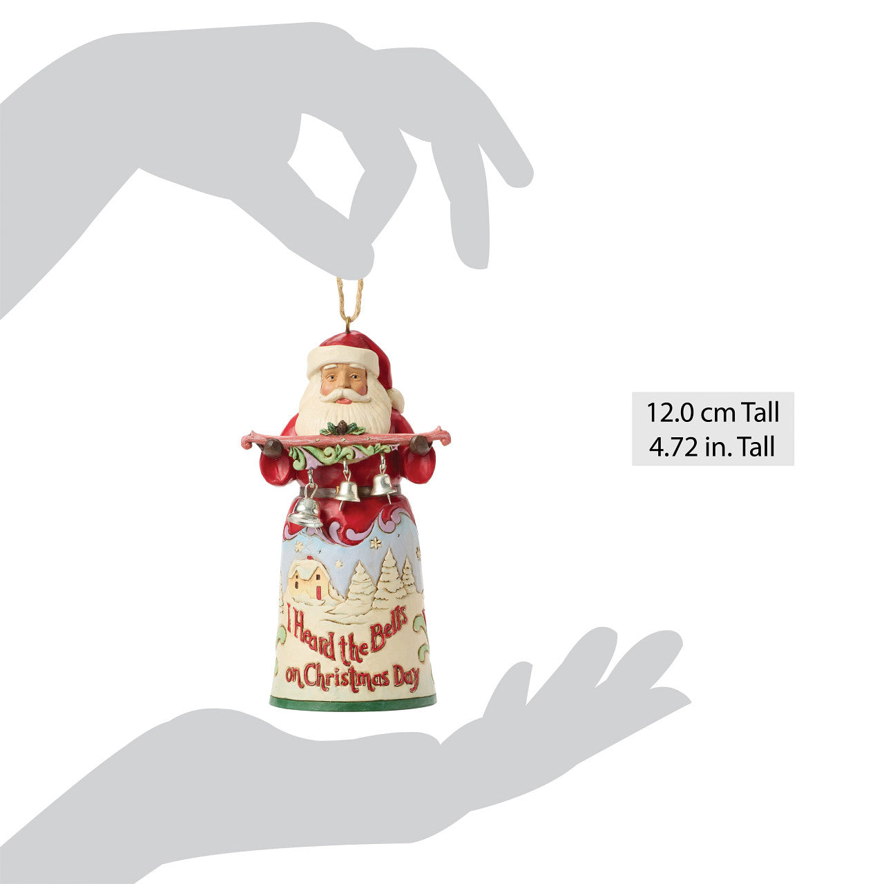 Santa I Heard The Bells Ornament