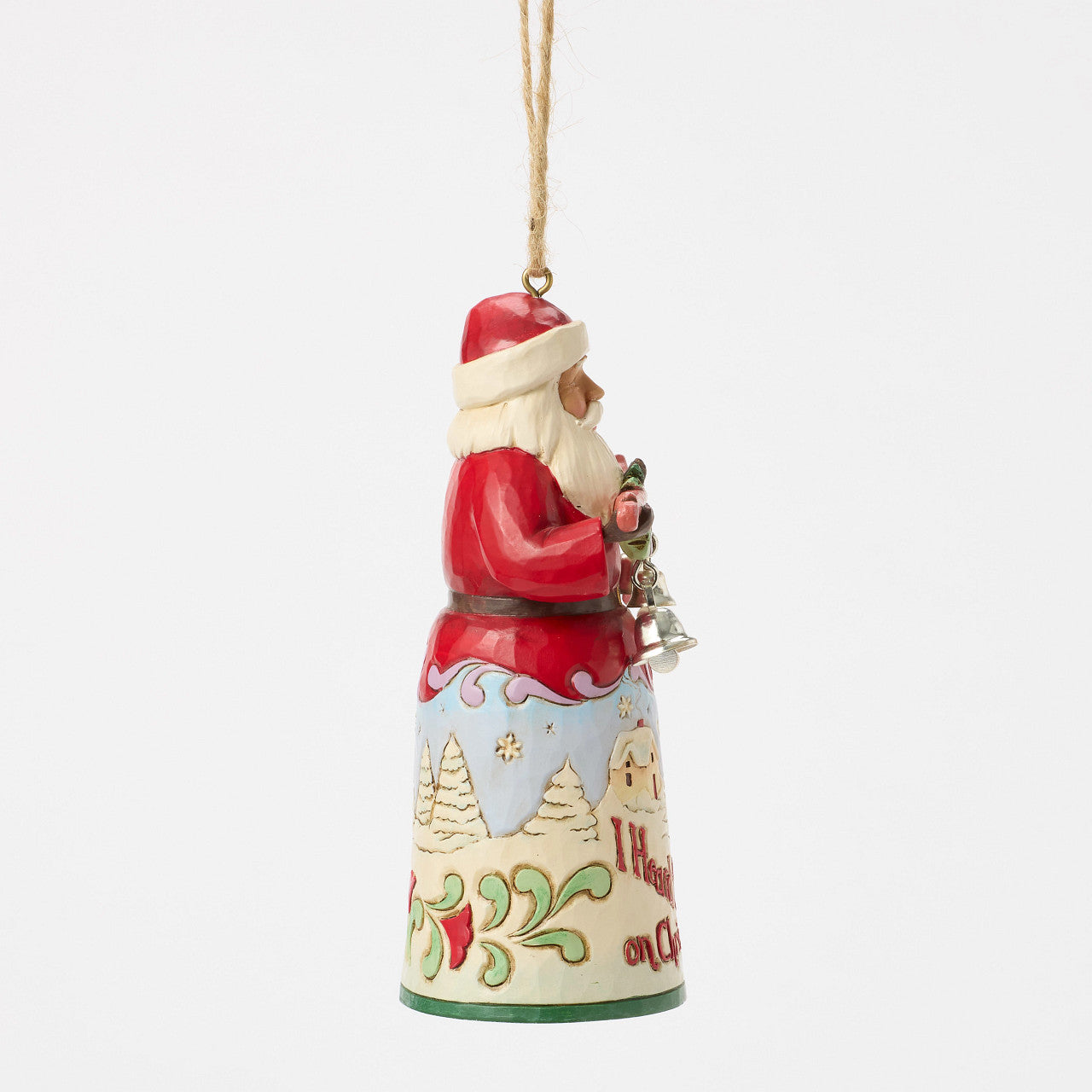 Santa I Heard The Bells Ornament