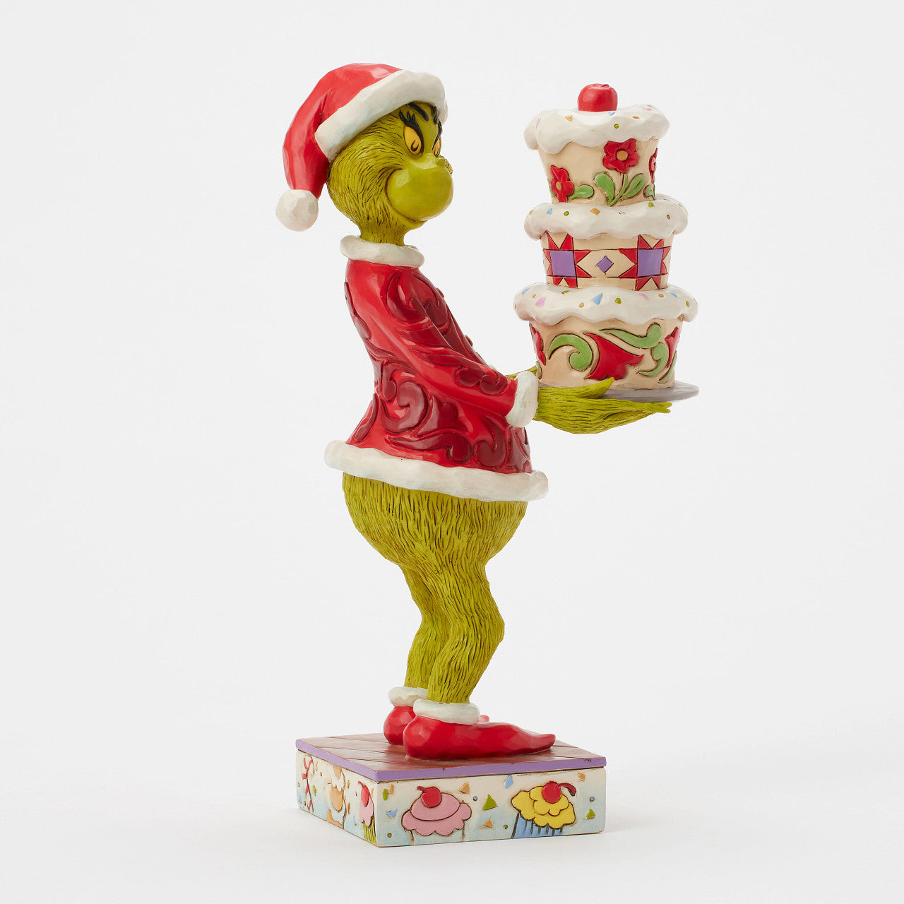 Grinch with Grinchy Cake