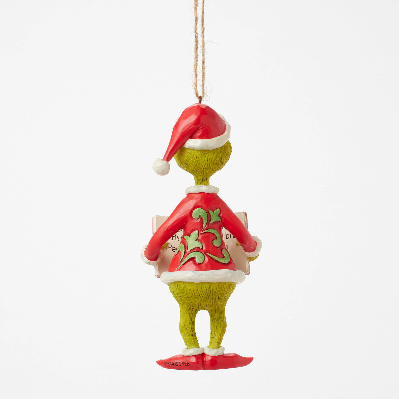 Grinch with How the Grinch Stole Christmas Book Ornament