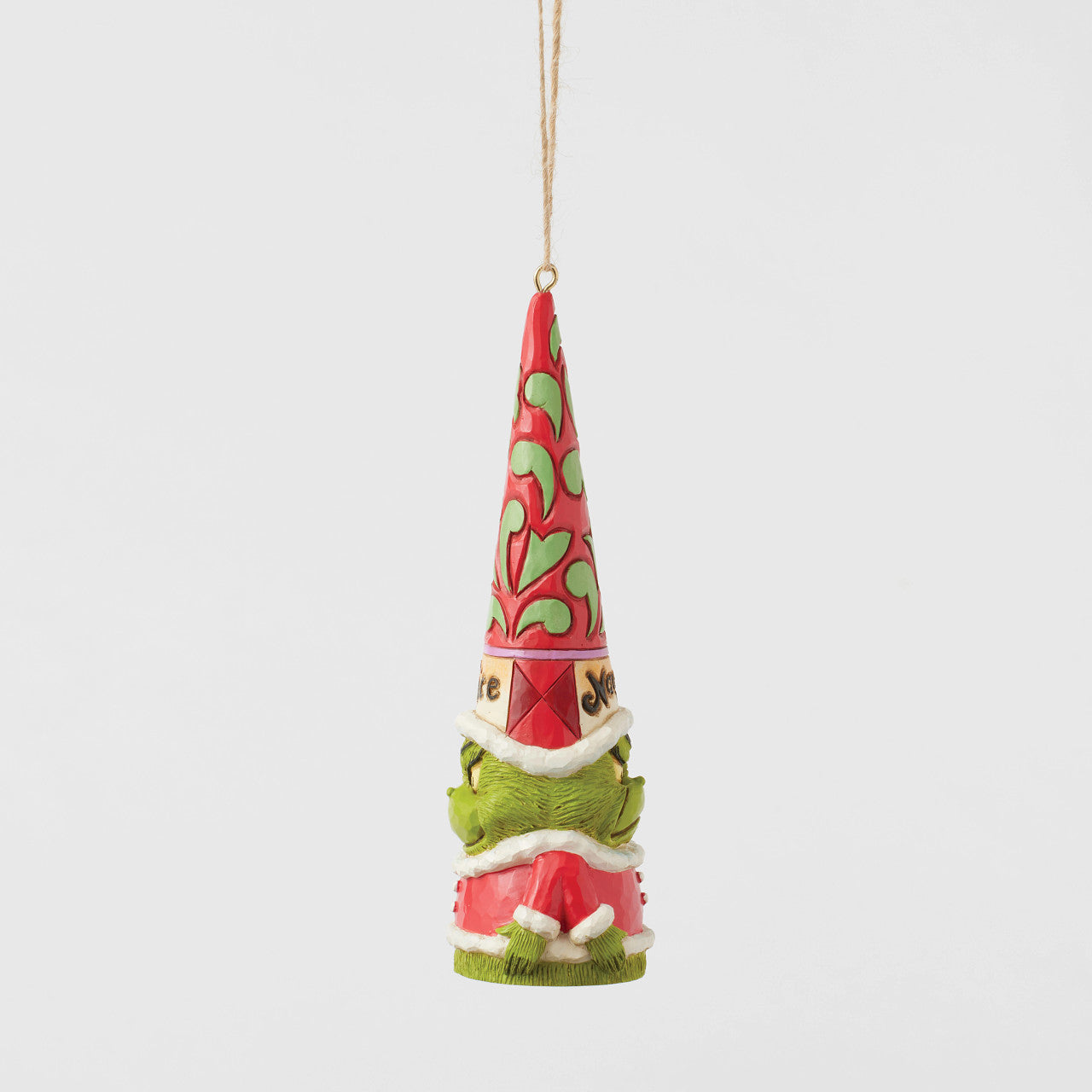 Grinch Naughty and Nice Gnome Ornament