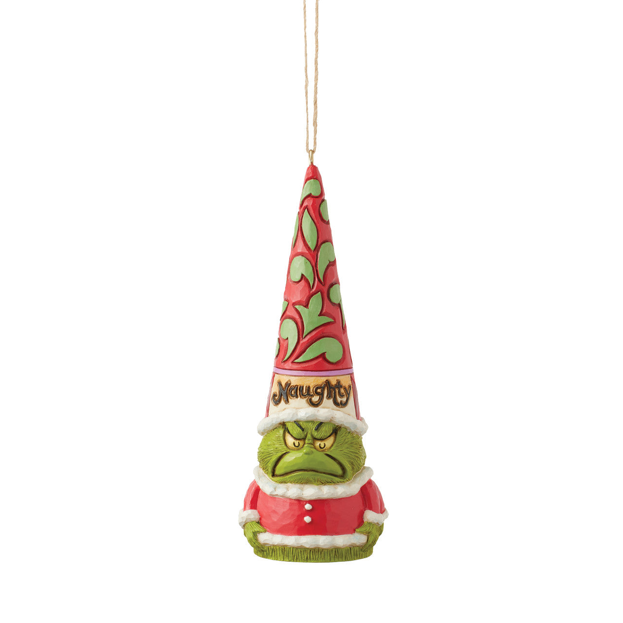 Grinch Naughty and Nice Gnome Ornament