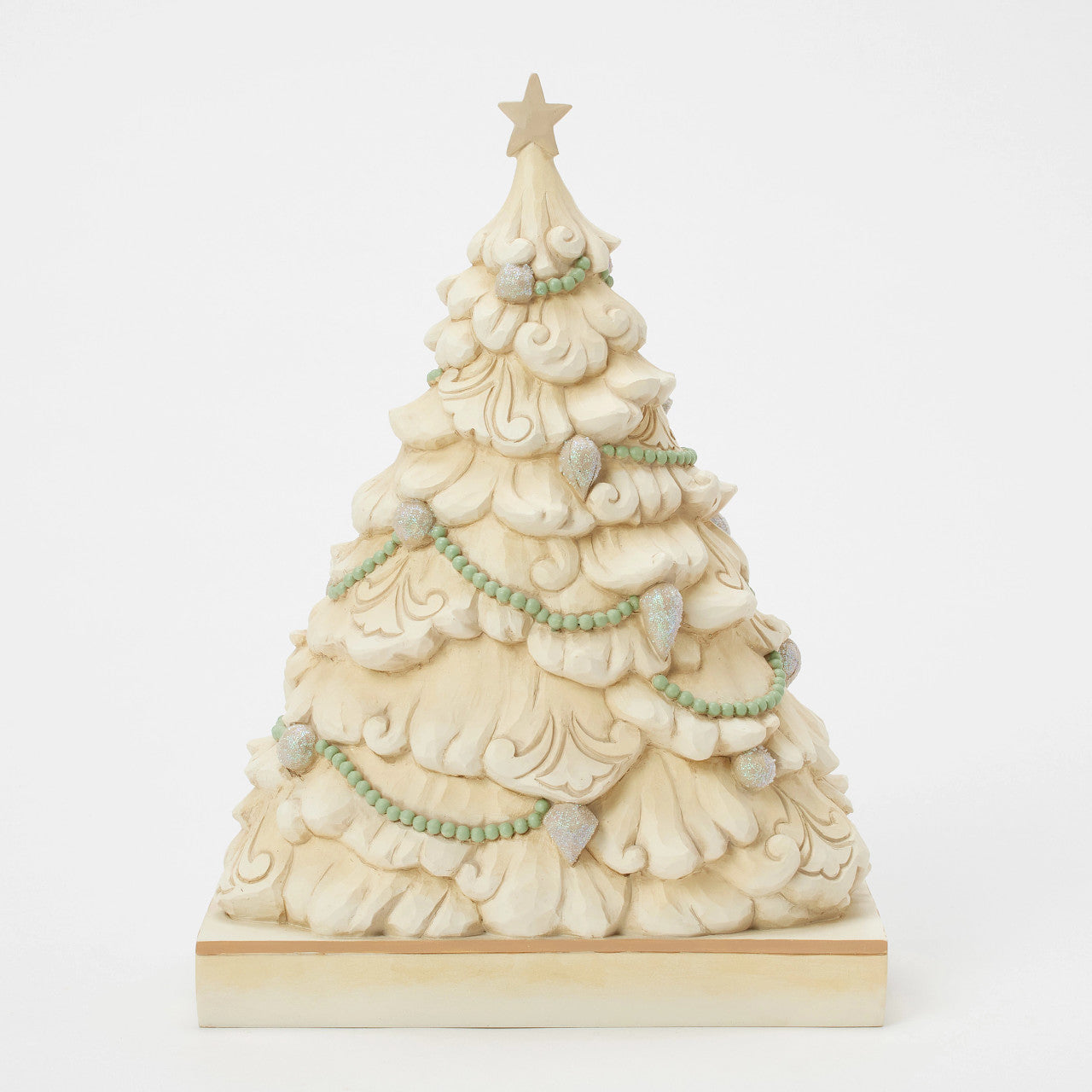 Tree of Holy Light White Woodland Tree Nativity Diorama