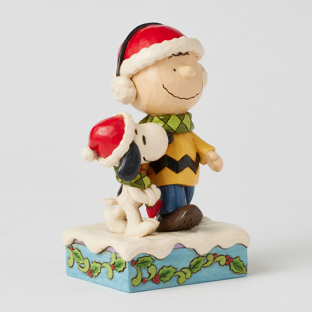 Charlie Brown and Snoopy Wearing a Scarf