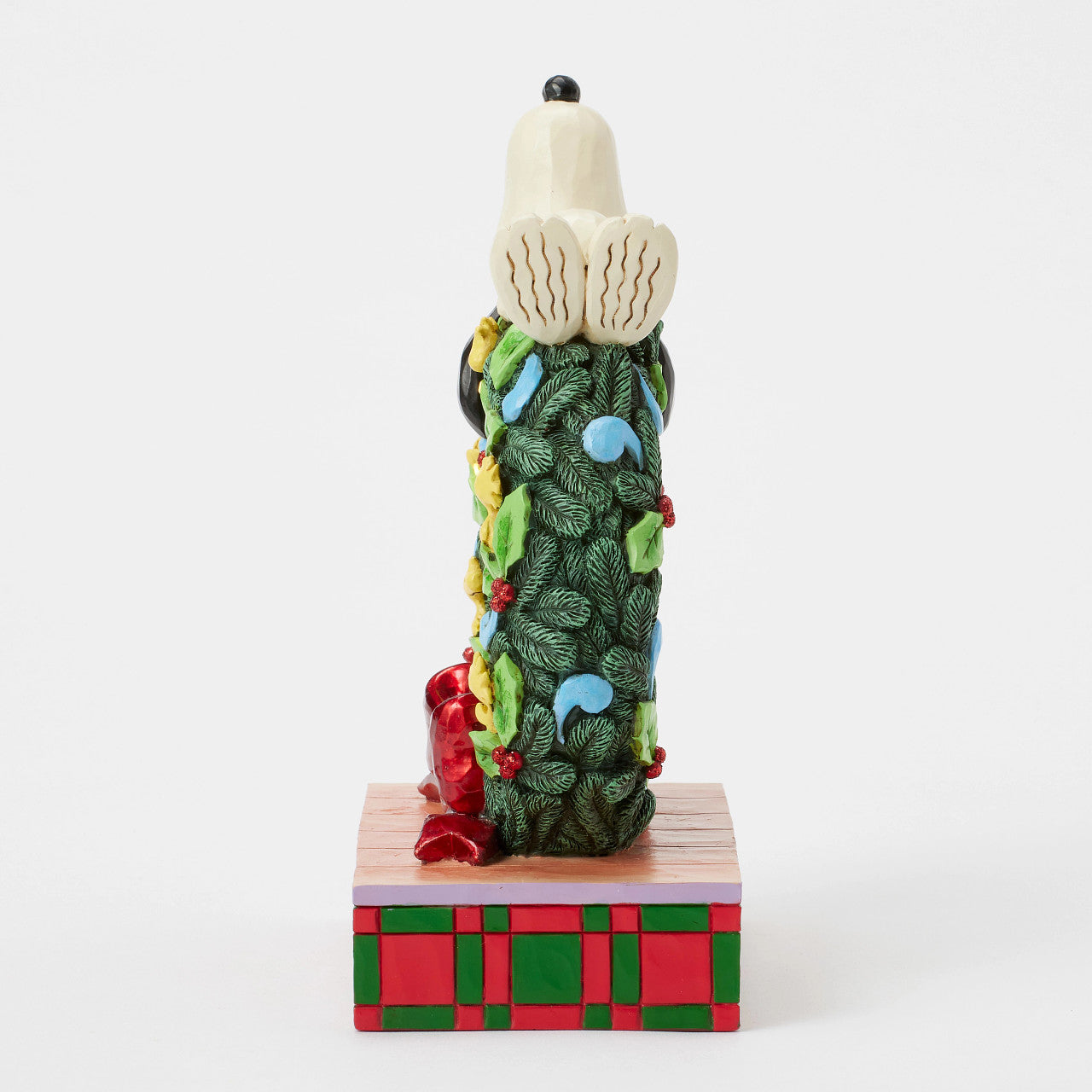 Snoopy Sleeping on LED Wreath of Woodstocks