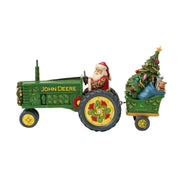 Deere St. Nick Santa on Tractor with Toys