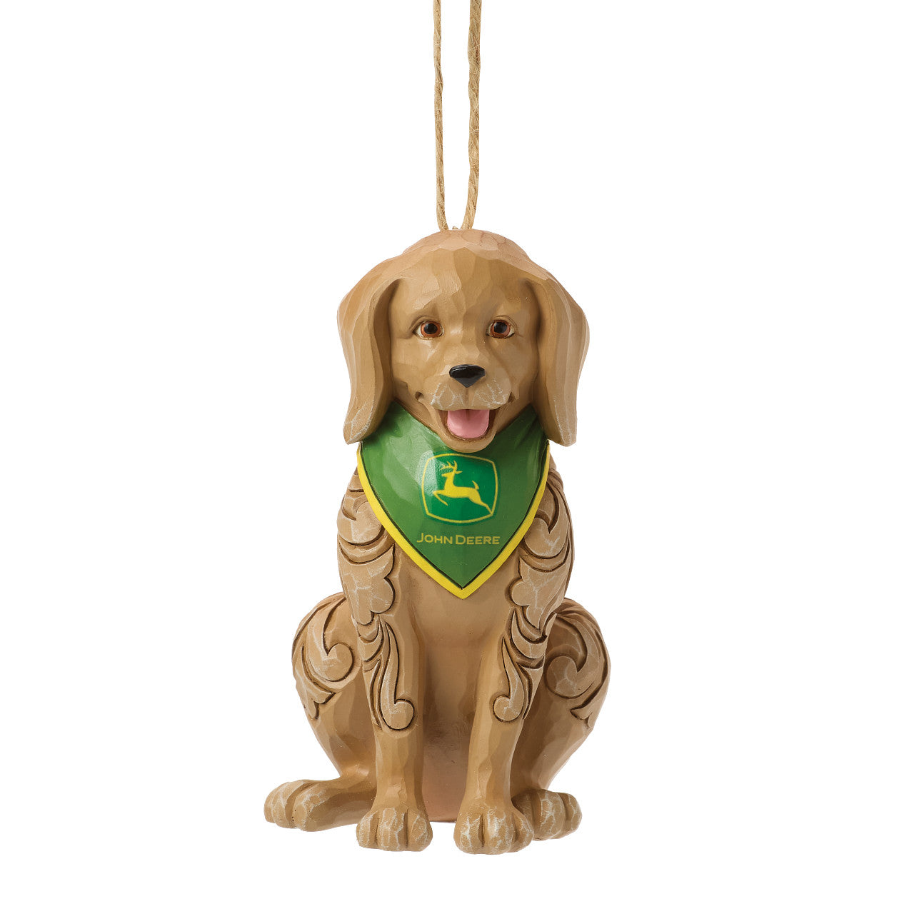 John Deere Dog Wearing Bandana