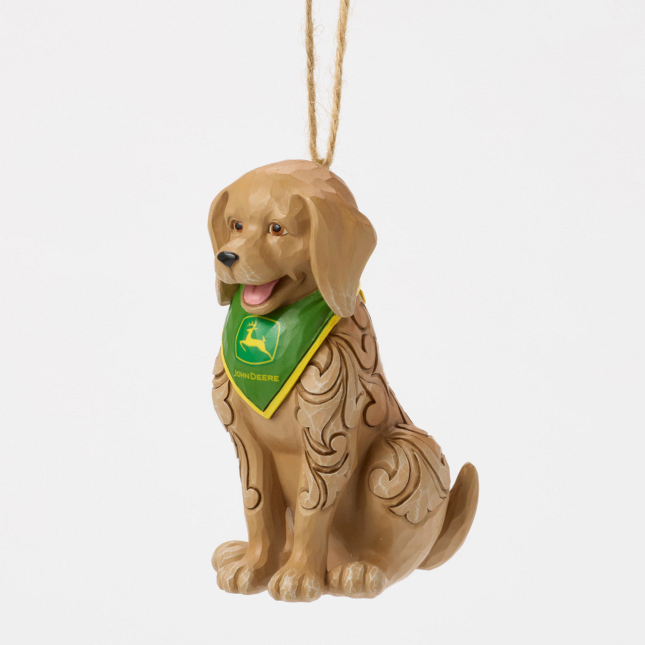 John Deere Dog Wearing Bandana