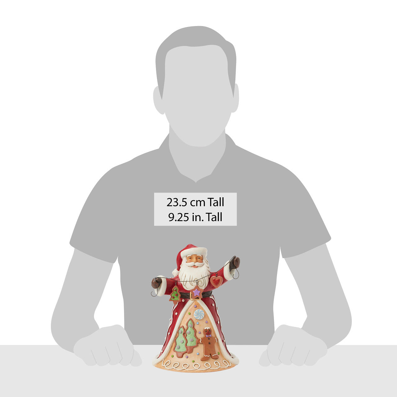 Sugar Cookie Charms Gingerbread Santa with Cookies