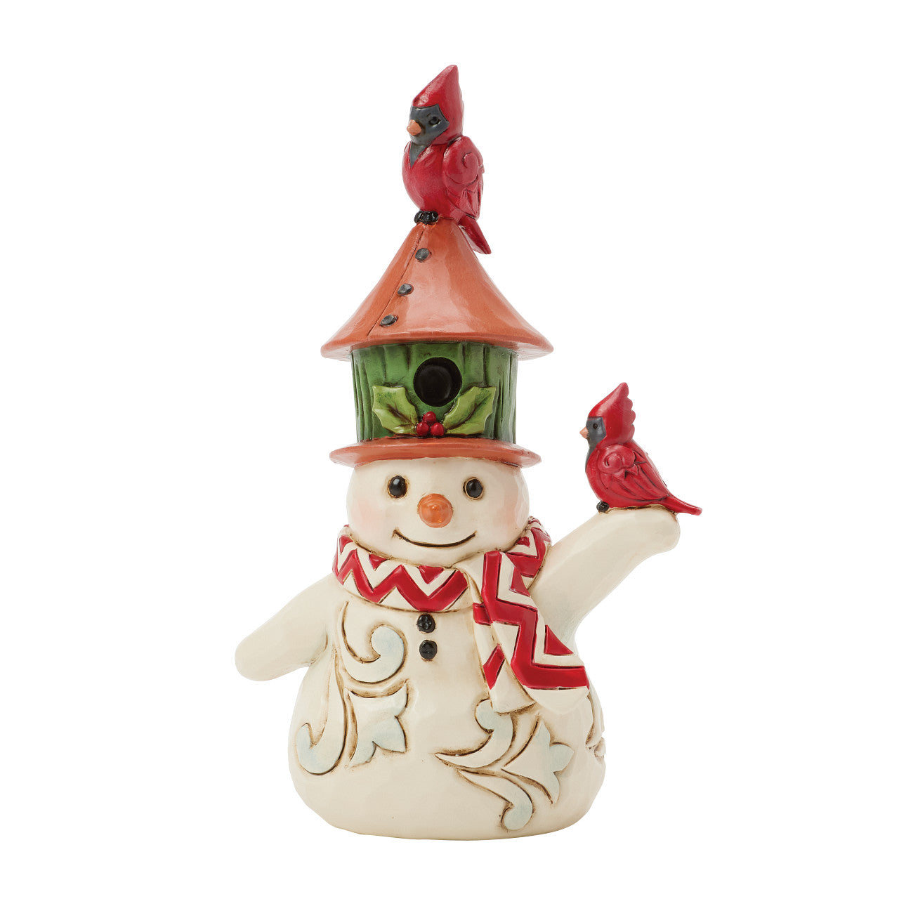 Snowman with Birdhouse Hat Mini