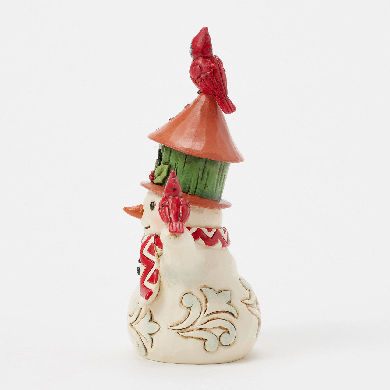 Snowman with Birdhouse Hat Mini