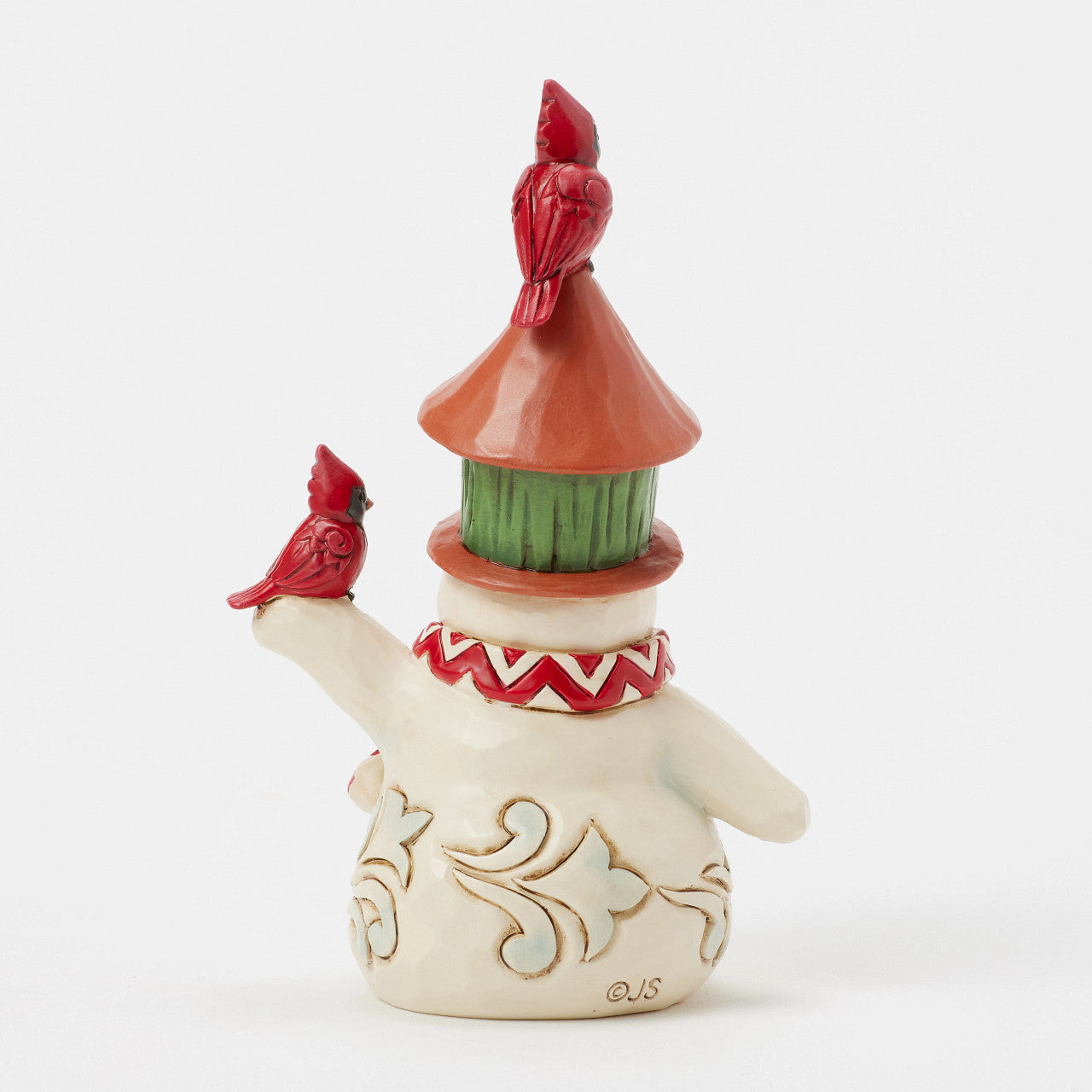 Snowman with Birdhouse Hat Mini