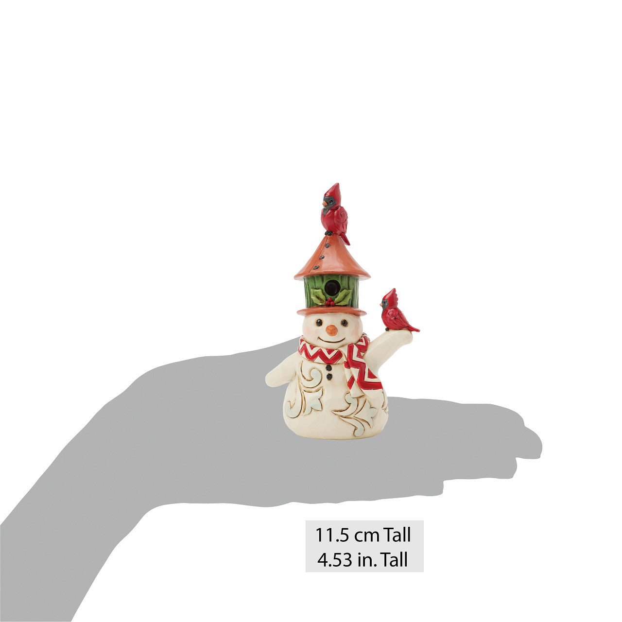 Snowman with Birdhouse Hat Mini