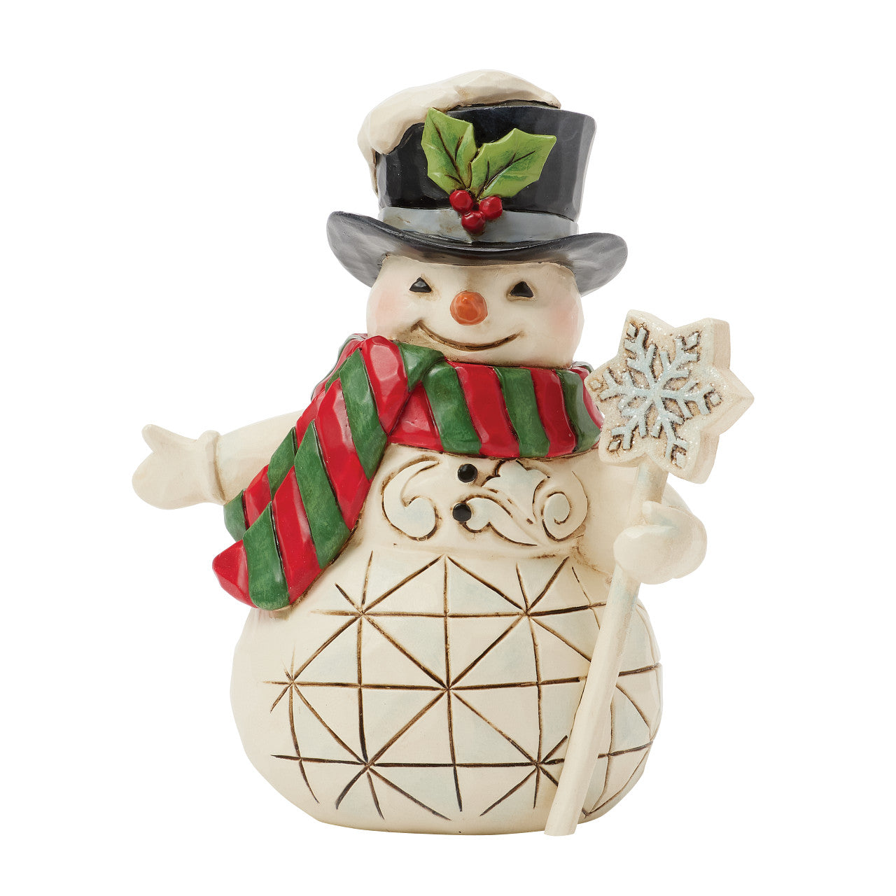 Snowman with Snowflake Staff Mini