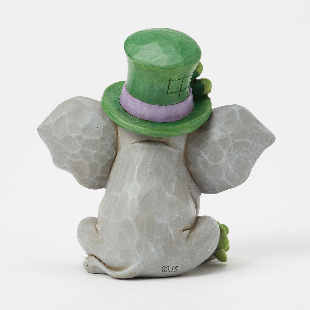 Trunk of Luck Elephant with Clover Figurine