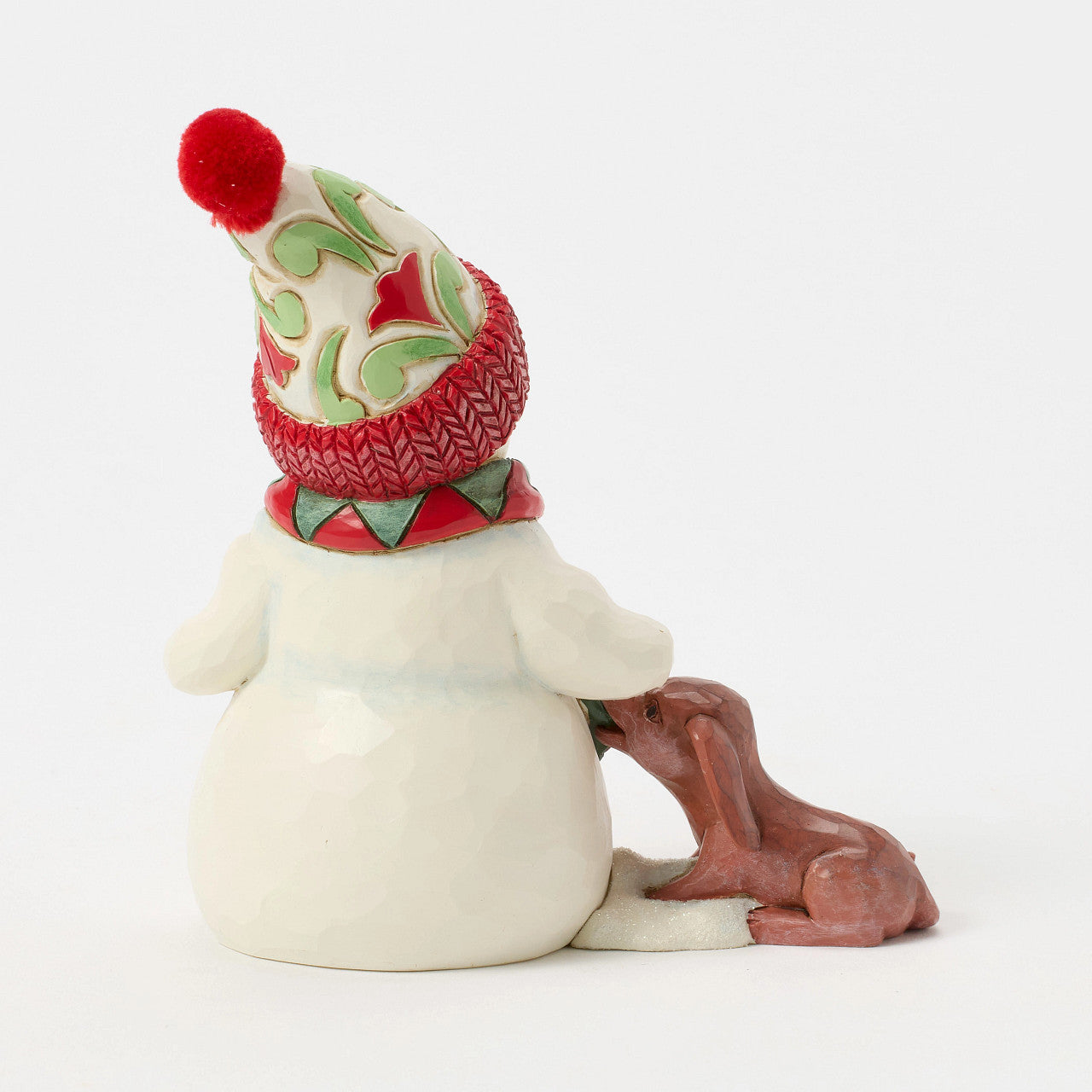 Up to Snow Good Snowman with Dog & Scarf Pint Size