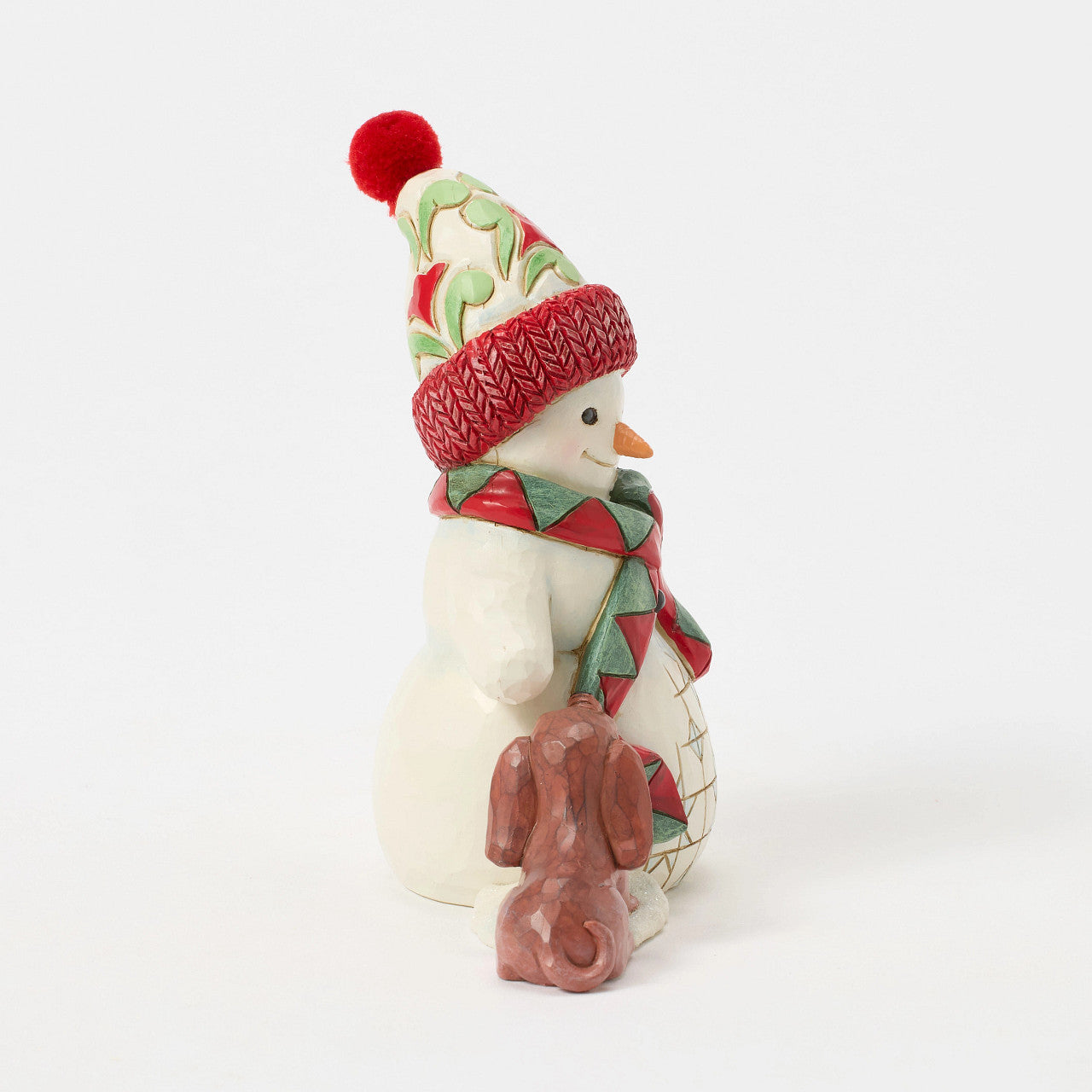 Up to Snow Good Snowman with Dog & Scarf Pint Size