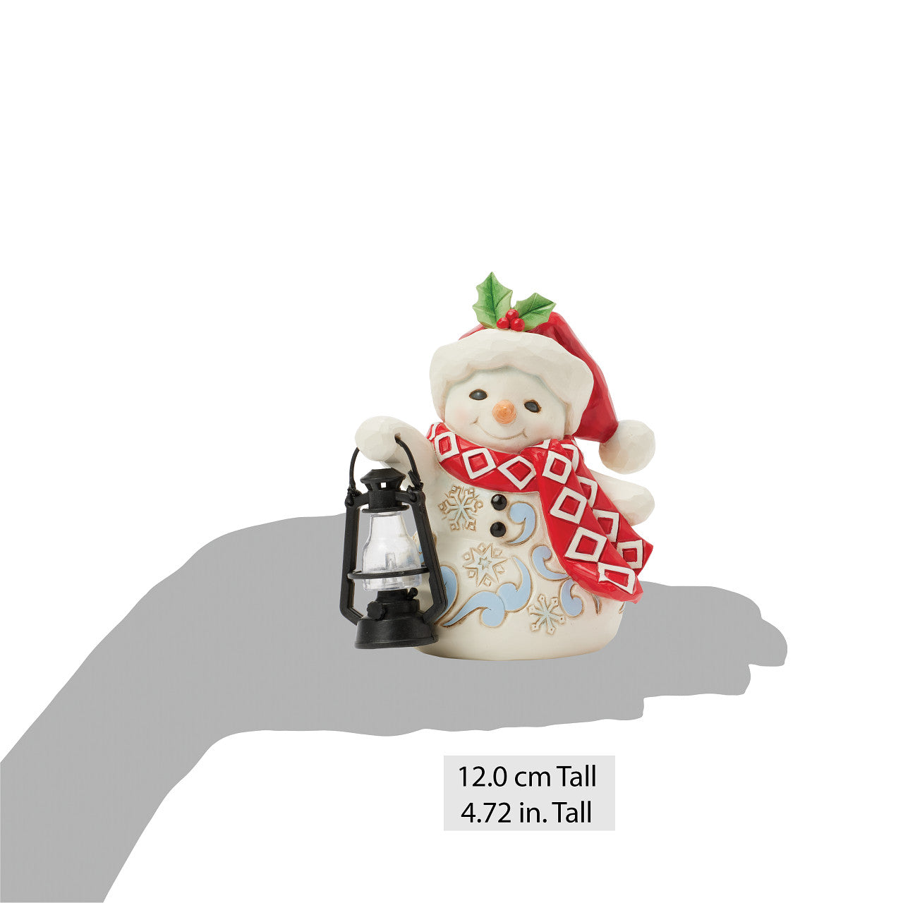Twinkle Bright Snowman Oversized Lantern Pint Size