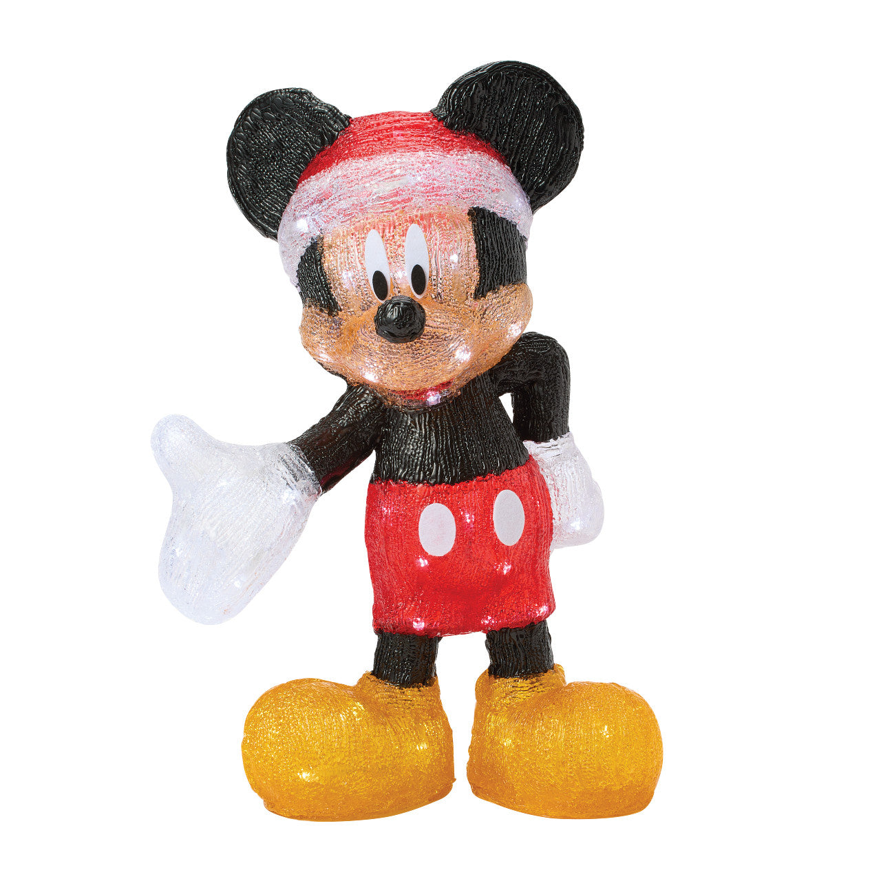 Mickey Mouse Santa LED Lit Statue
