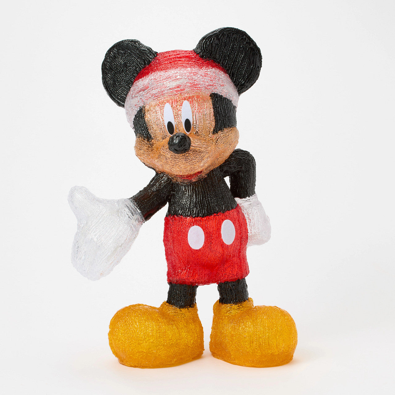 Mickey Mouse Santa LED Lit Statue