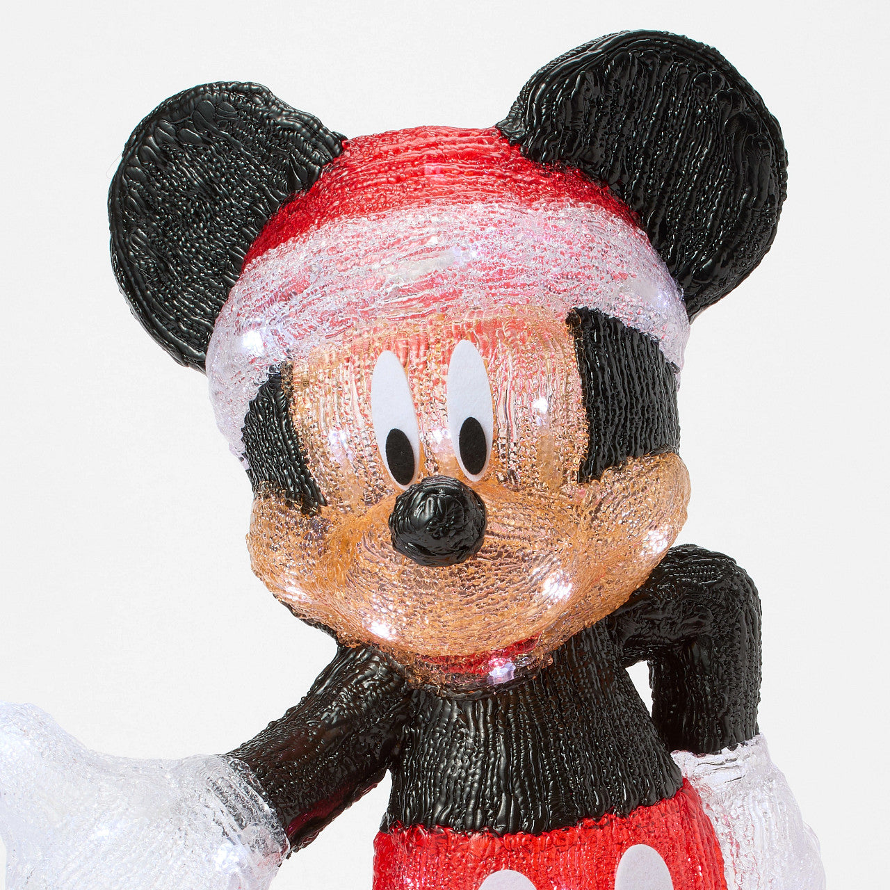 Mickey Mouse Santa LED Lit Statue