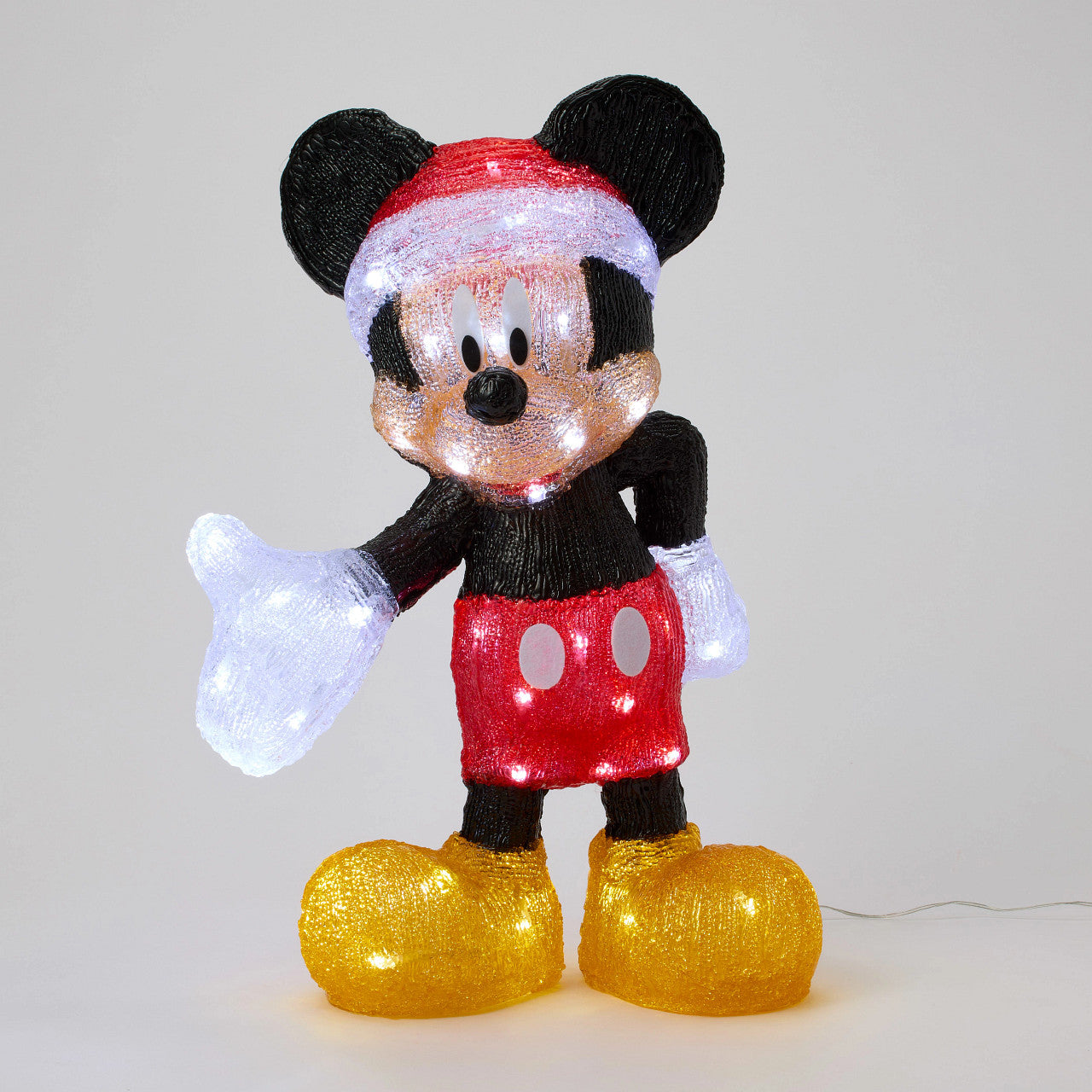 Mickey Mouse Santa LED Lit Statue