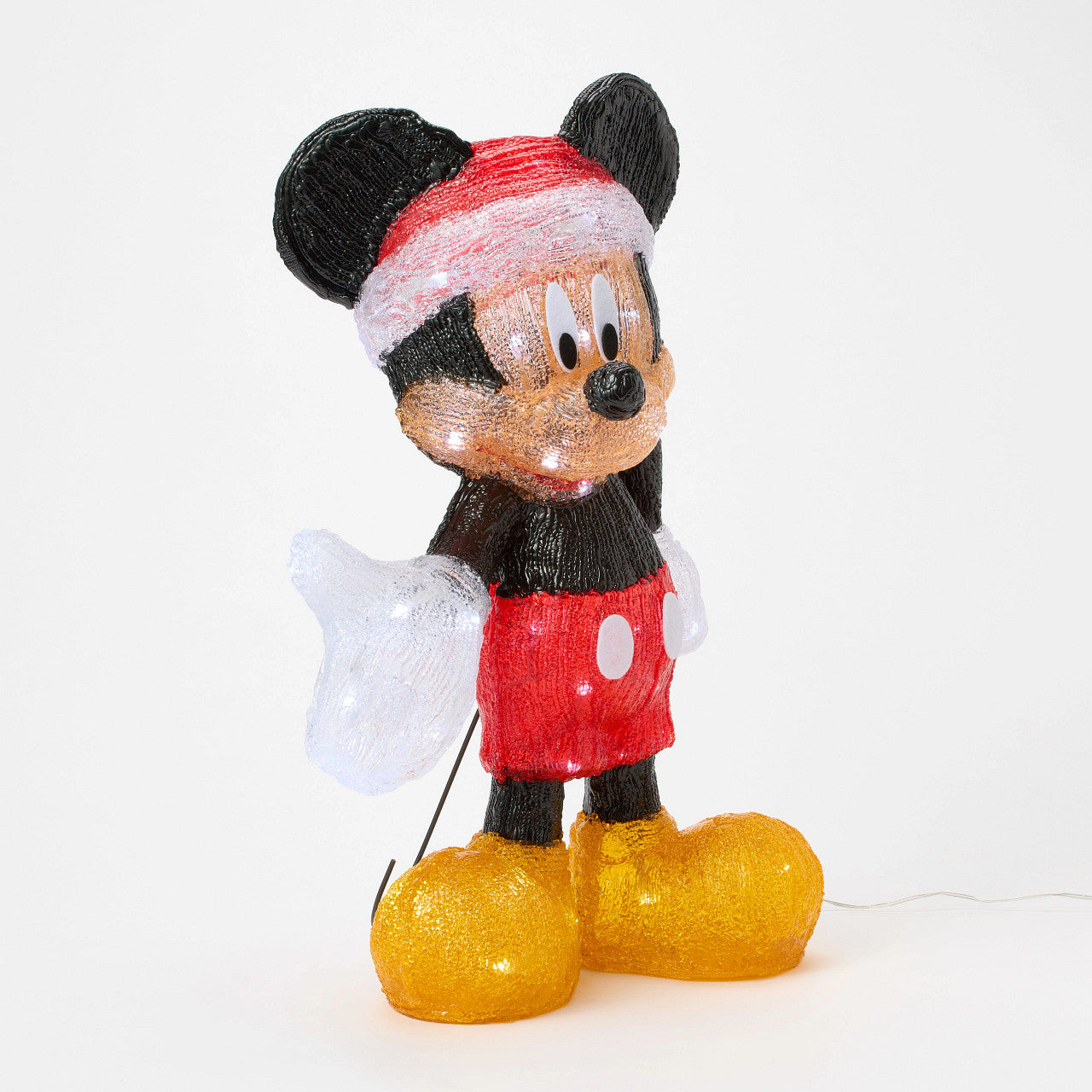 Mickey Mouse Santa LED Lit Statue