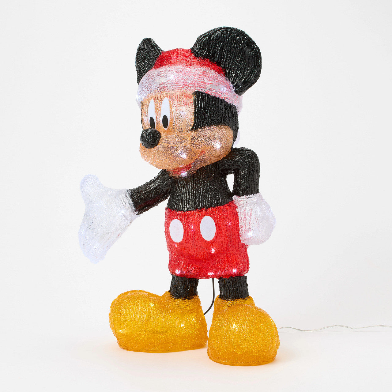 Mickey Mouse Santa LED Lit Statue