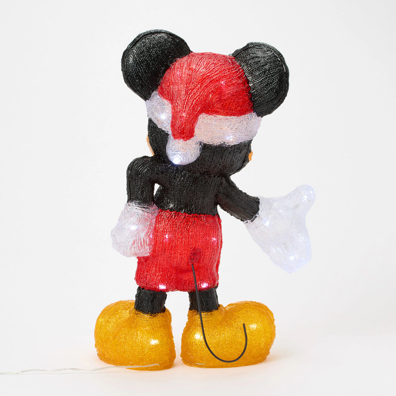 Mickey Mouse Santa LED Lit Statue