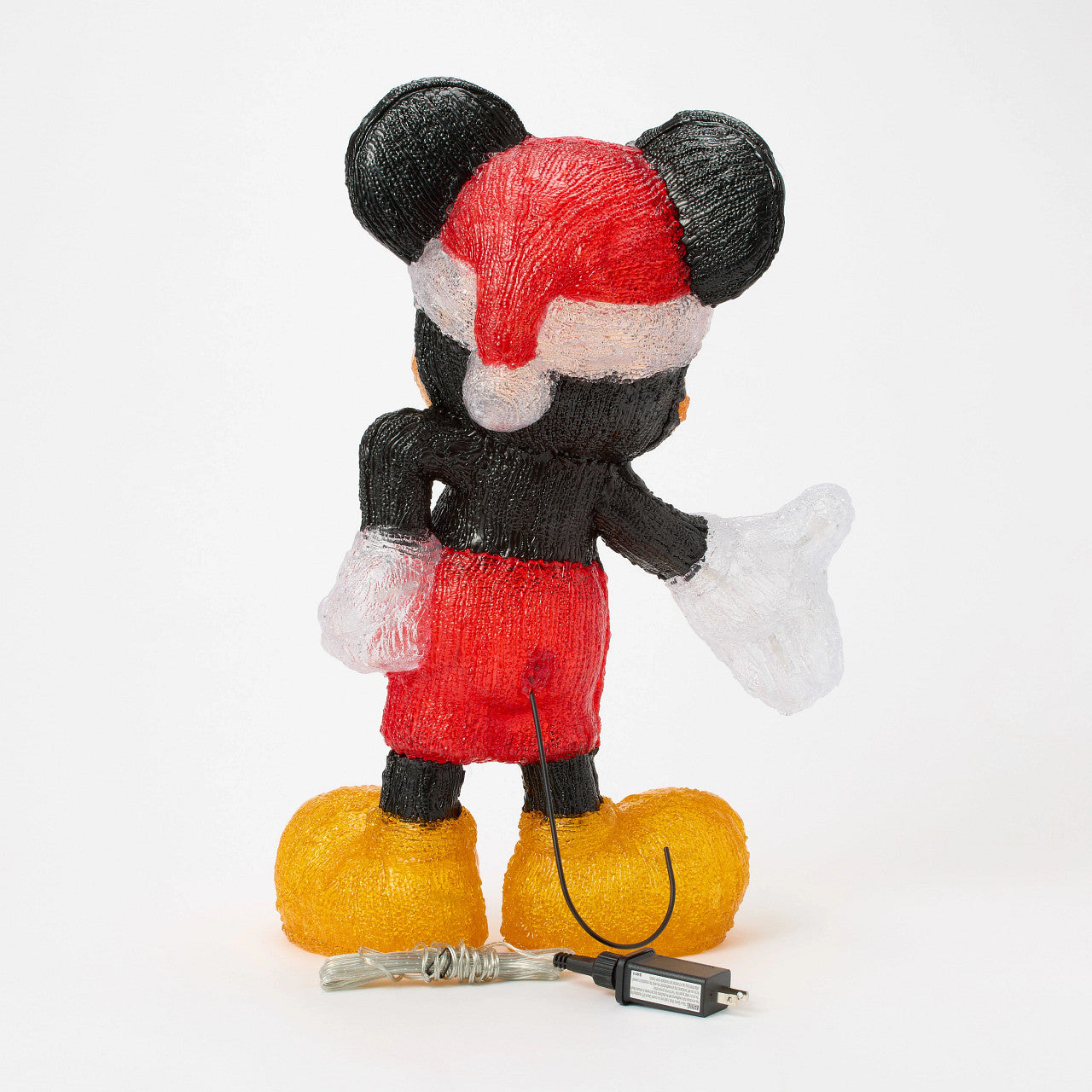 Mickey Mouse Santa LED Lit Statue