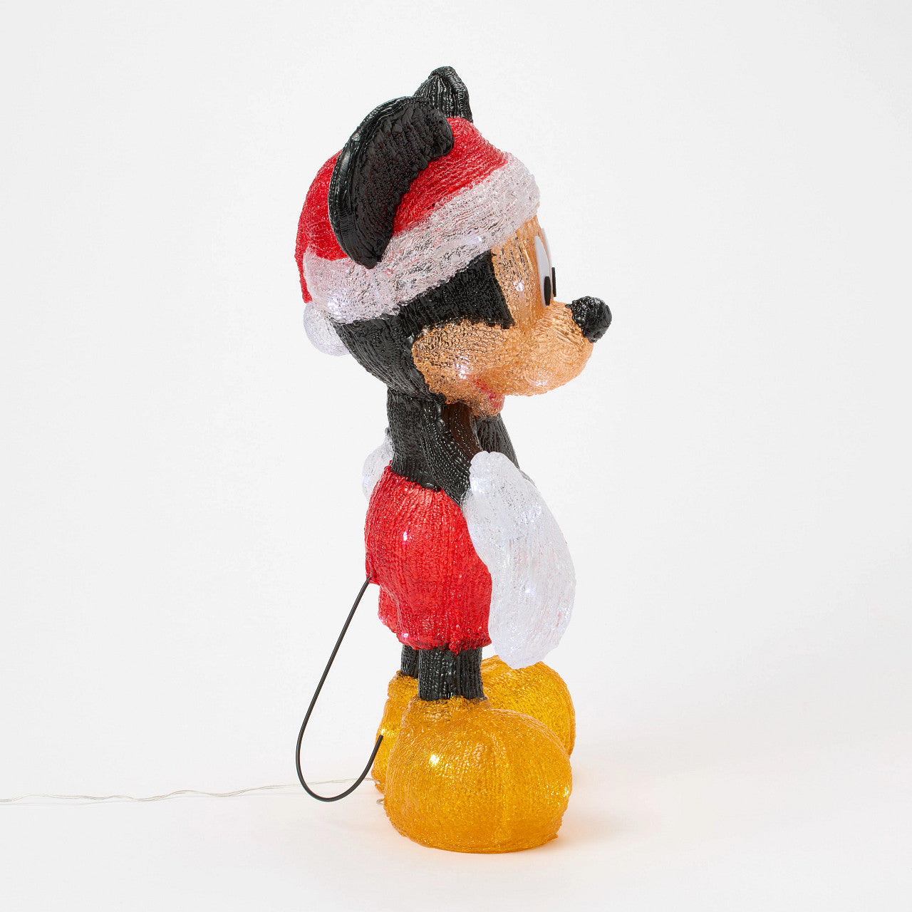 Mickey Mouse Santa LED Lit Statue