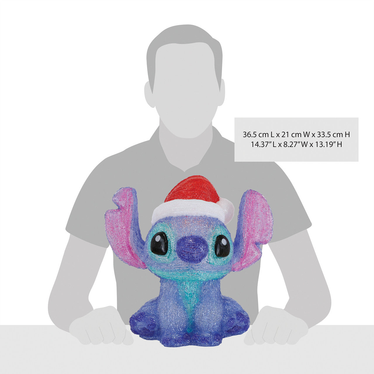 Stitch Acrylic Lit Statue Medium