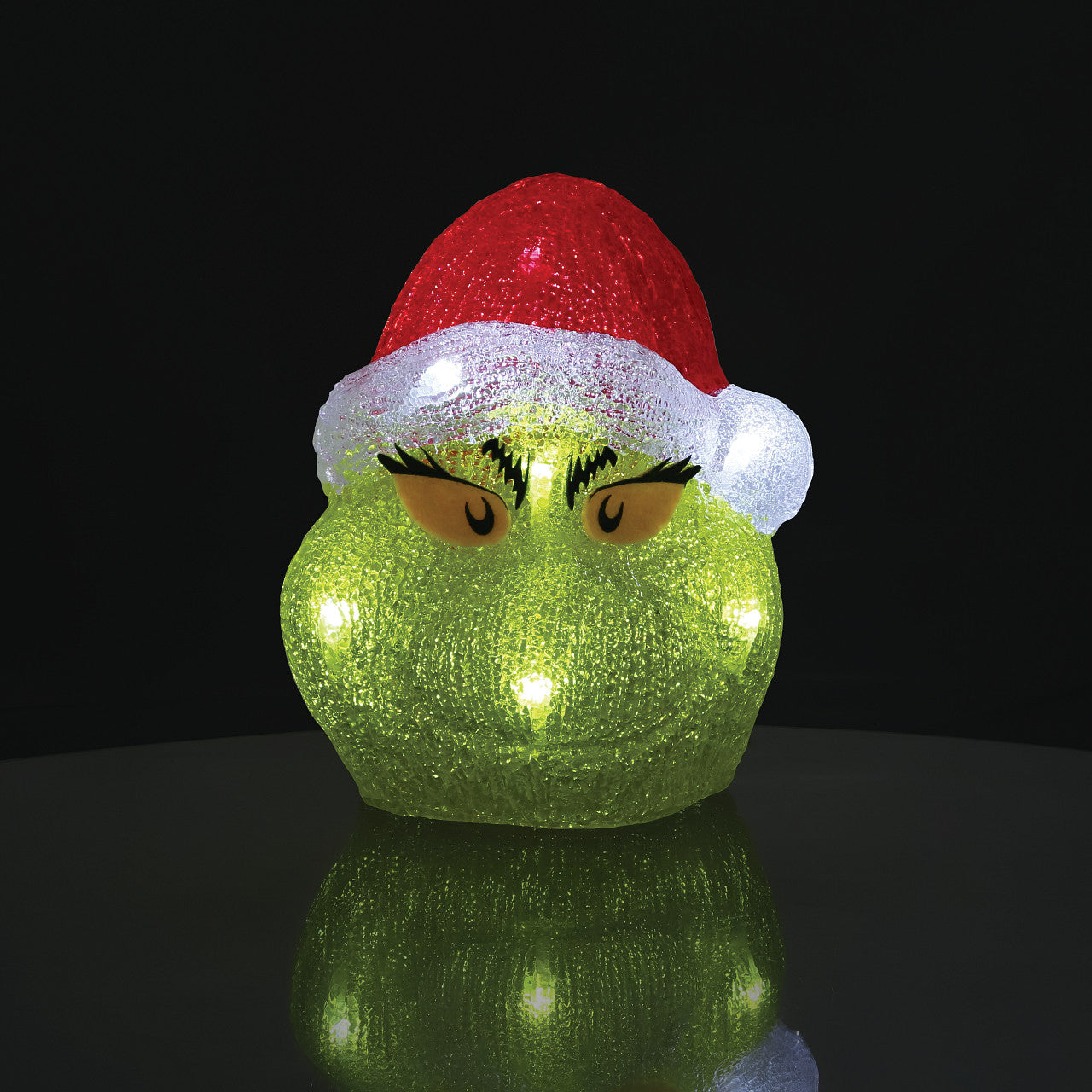 Grinch Acrylic LED Lit Head