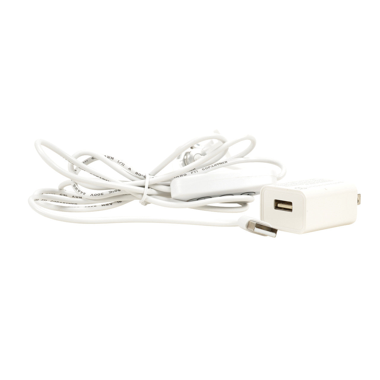 USB Cord & Power Adapter White