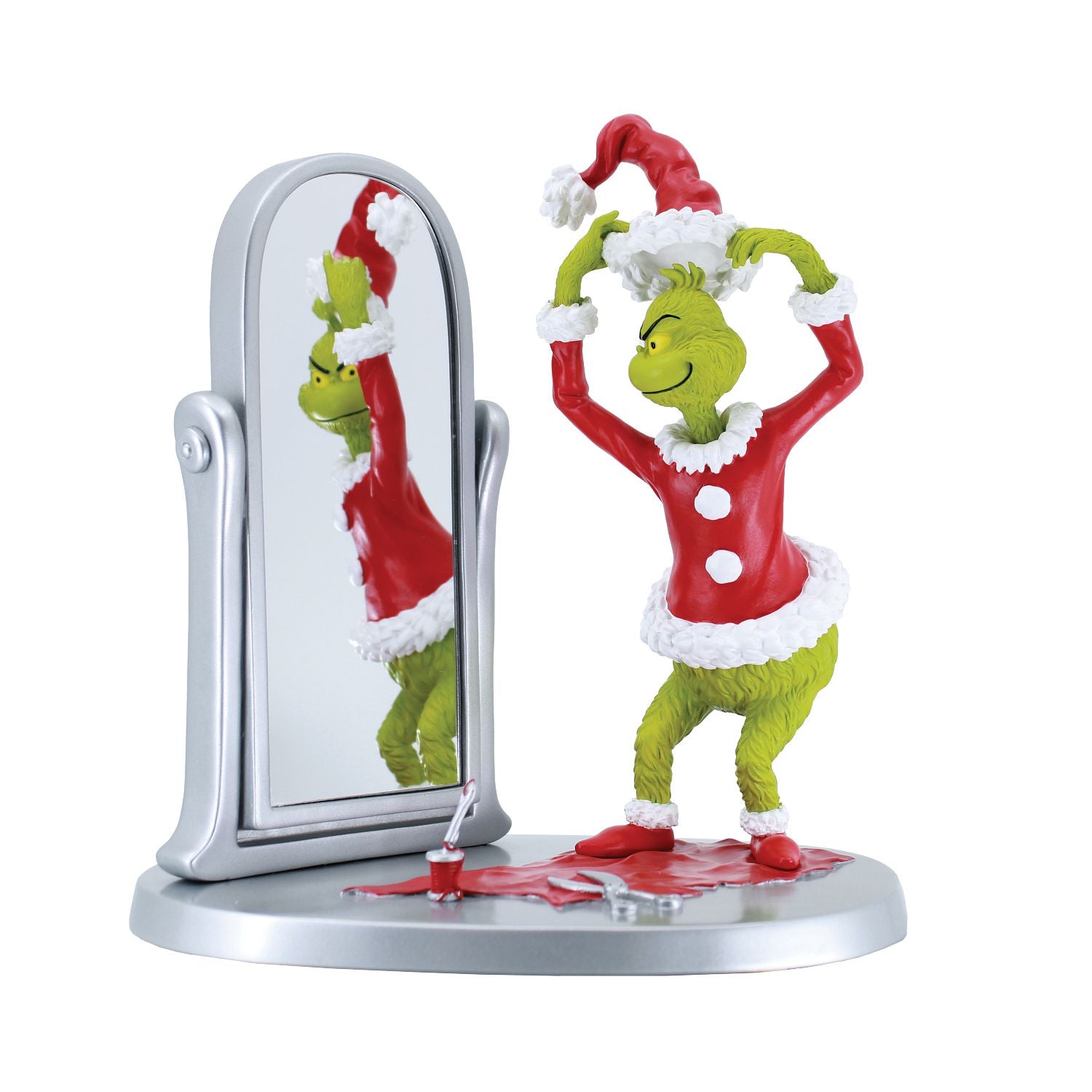 Grinch with Mirror Figurine