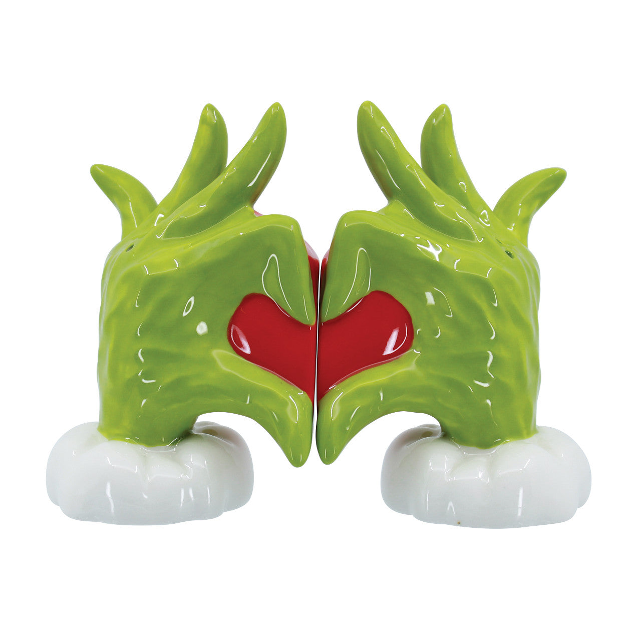 Grinch Heart Hands Salt and Pepper Set of 2