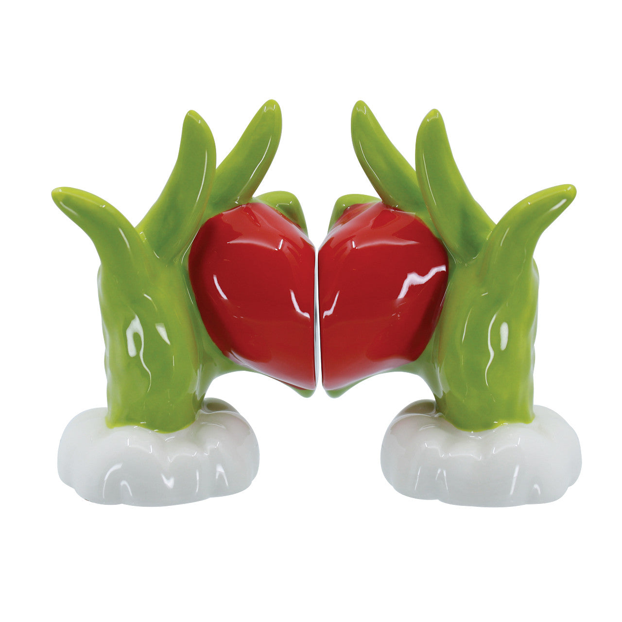 Grinch Heart Hands Salt and Pepper Set of 2
