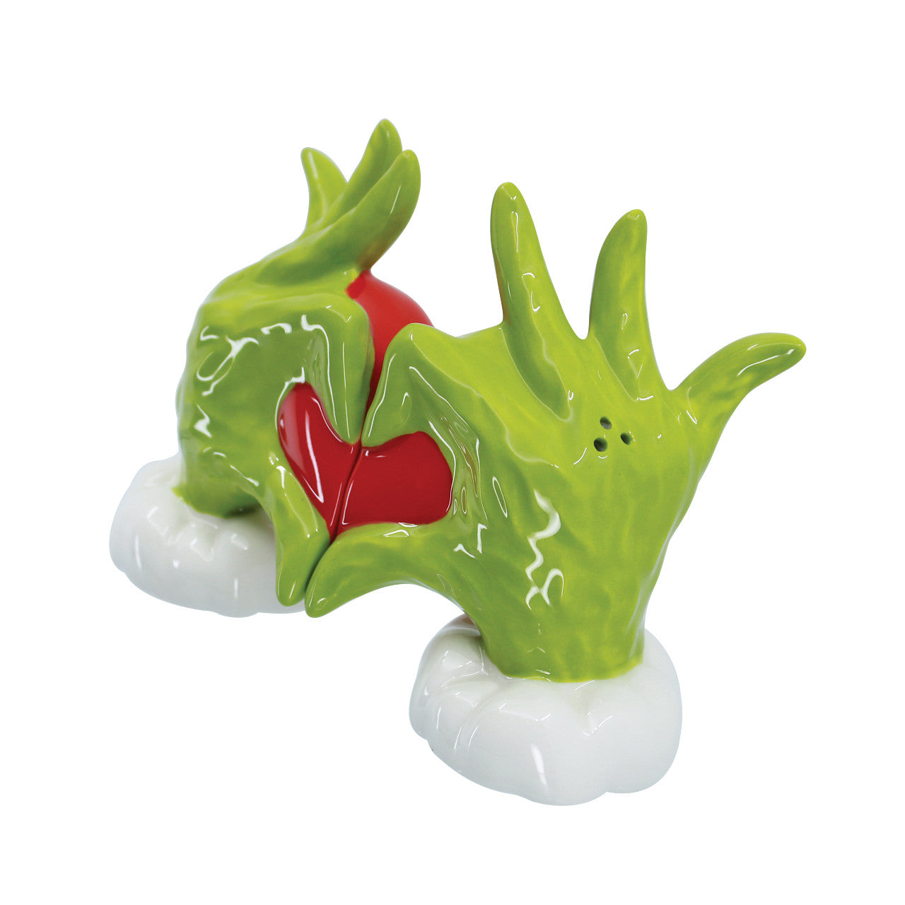 Grinch Heart Hands Salt and Pepper Set of 2