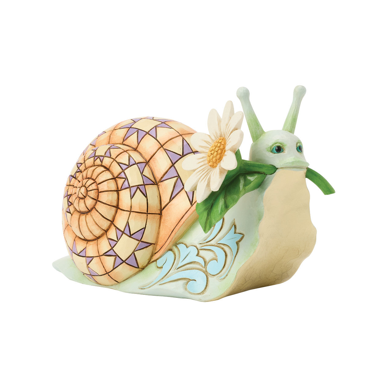 Snail with Daisy Flower