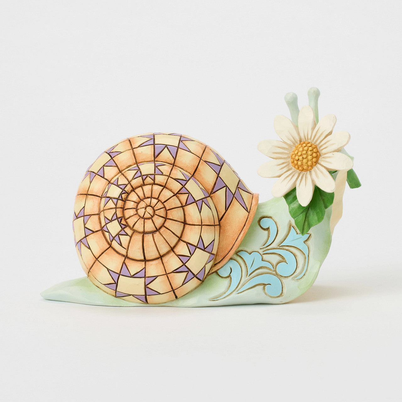 Snail with Daisy Flower