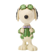 Snoopy in Plaid with Shamrock Glasses Mini