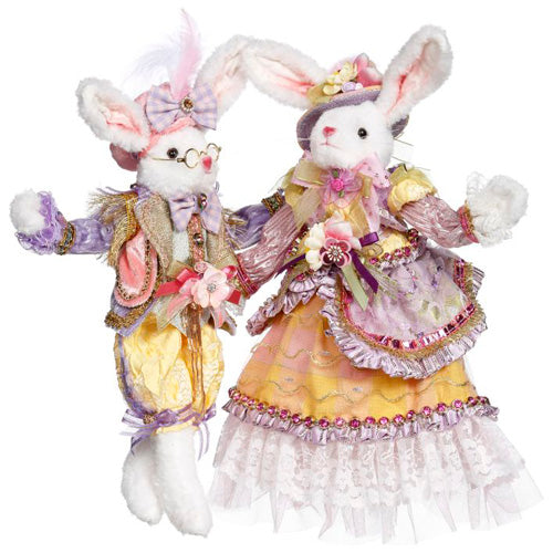 Mr & Mrs Cottontail Rabbit Small 13" Set of 2